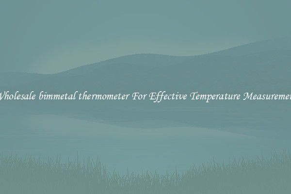 Wholesale bimmetal thermometer For Effective Temperature Measurement