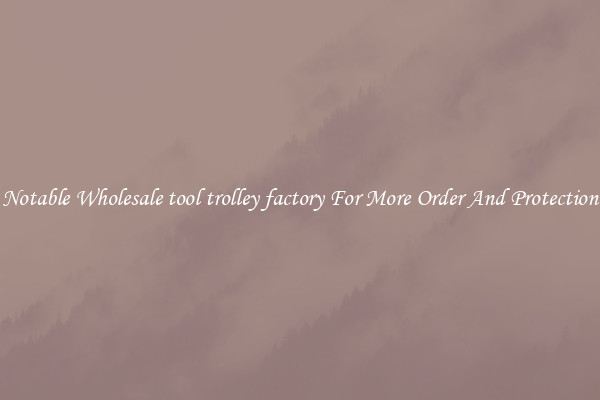Notable Wholesale tool trolley factory For More Order And Protection