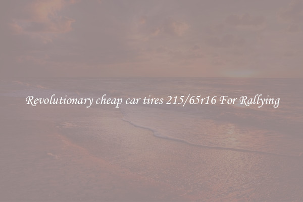 Revolutionary cheap car tires 215/65r16 For Rallying