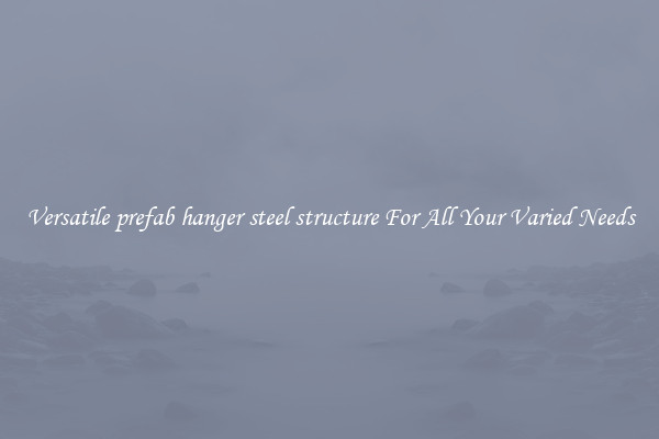 Versatile prefab hanger steel structure For All Your Varied Needs