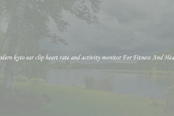 Modern kyto ear clip heart rate and activity monitor For Fitness And Health