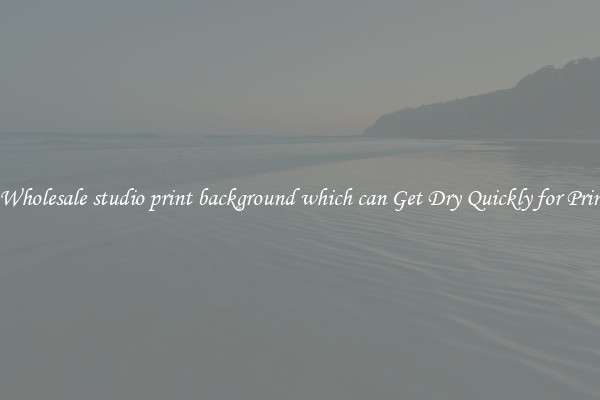 The Wholesale studio print background which can Get Dry Quickly for Printing