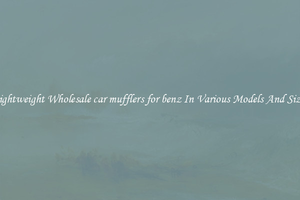 Lightweight Wholesale car mufflers for benz In Various Models And Sizes