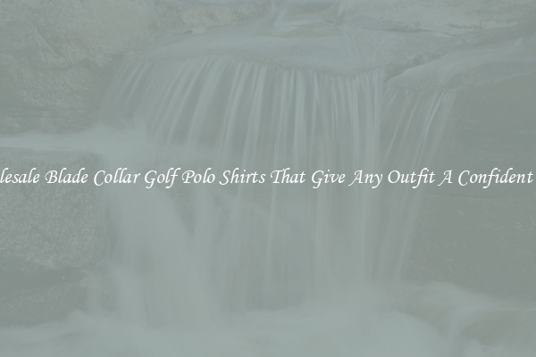 Wholesale Blade Collar Golf Polo Shirts That Give Any Outfit A Confident Look