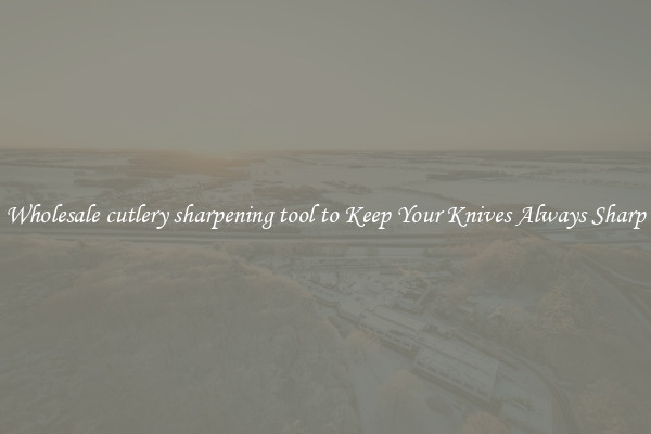 Wholesale cutlery sharpening tool to Keep Your Knives Always Sharp