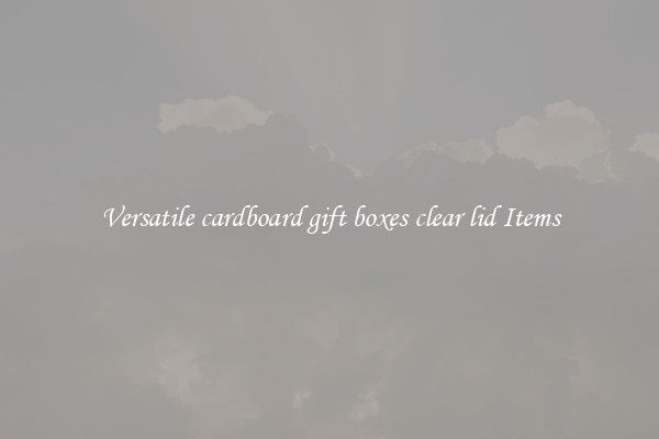 Versatile cardboard gift boxes clear lid Items